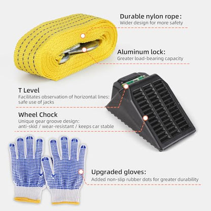 Kit de gato eléctrico para automóvil de 3 toneladas, 12 V, g