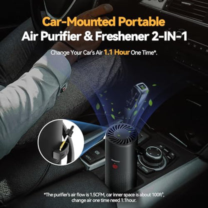Purificador de aire del coche (gris)