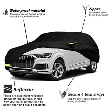 YIXIN Fundas impermeables 210T para Audi Q7 SUV 2005-2024, s