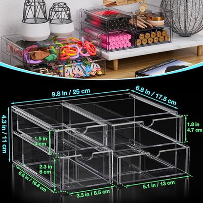 Noverlife Organizador de accesorios acrílicos para el cabell