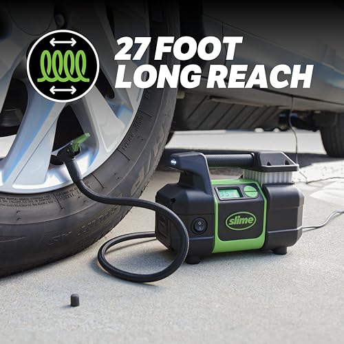 Slime Inflador de neumáticos 40063, coche portátil, SUV, com