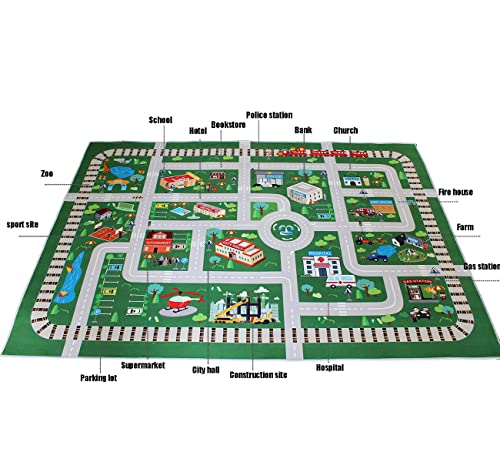 Alfombra de juego para sala de juegos para niños, camino de