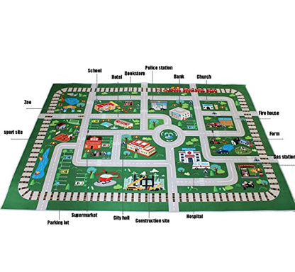 Alfombra de juego para sala de juegos para niños, camino de