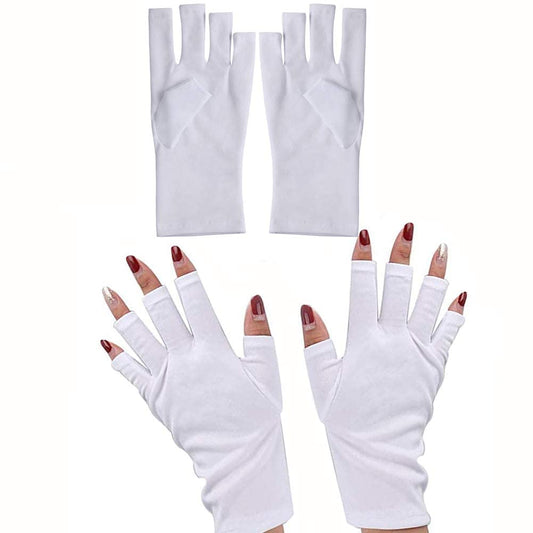 2 pares de guantes de protección UV para lámpara de uñas par