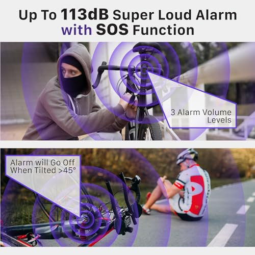 Fosmon Alarma de bicicleta de 113 db con control remoto (paq