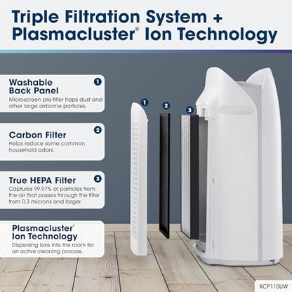 SHARP Purificador de aire inteligente y humidificador compat