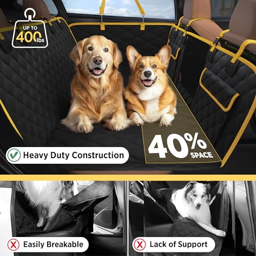 Lesure - Funda de asiento de automóvil para perro con parte