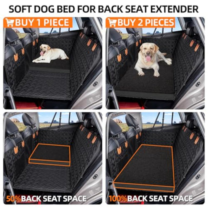 Cama para perro para extensor de asiento trasero de automóvi
