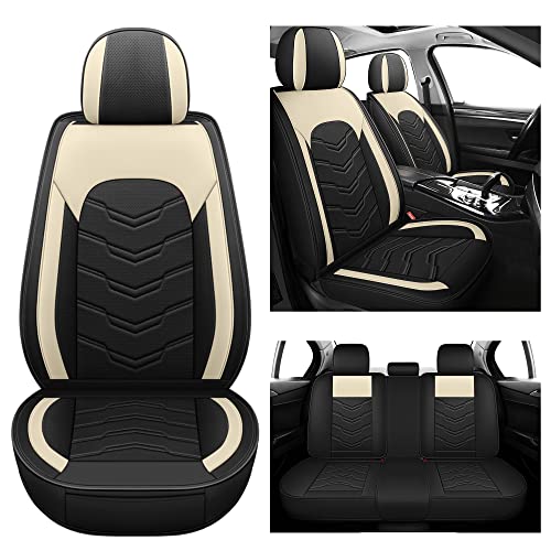 AOOG Juego completo de 5 fundas de asiento de automóvil de c