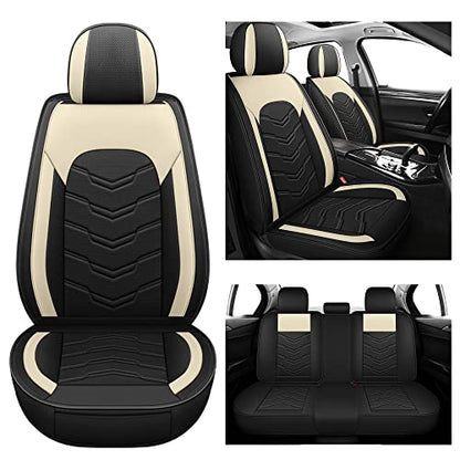 AOOG Juego completo de 5 fundas de asiento de automóvil de c