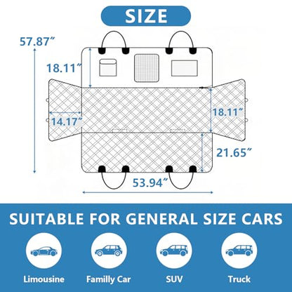 Funda de asiento de automóvil para mascotas, 100% impermeabl
