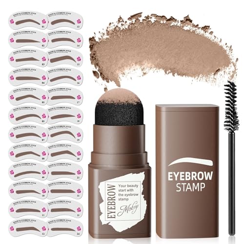 Kit de plantillas de sellos para cejas, cejas de larga durac