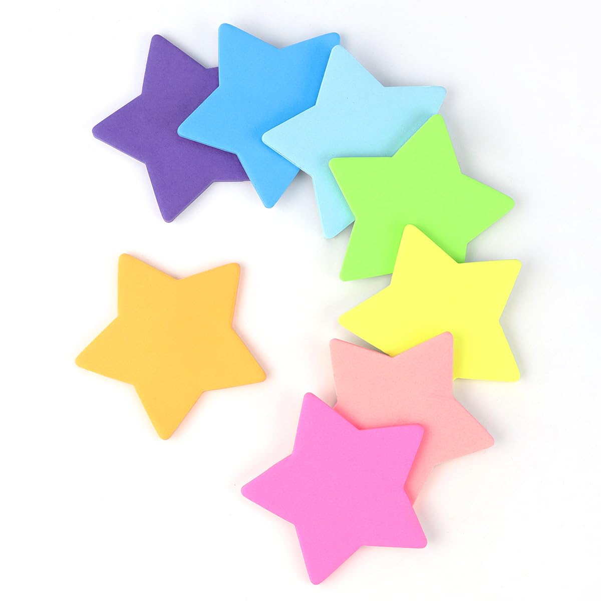 Yuntop Notas adhesivas con forma de estrella de 8 colores, 2
