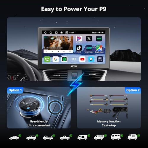 Carplay - Pantalla para automóvil, Android Auto inalámbrico,