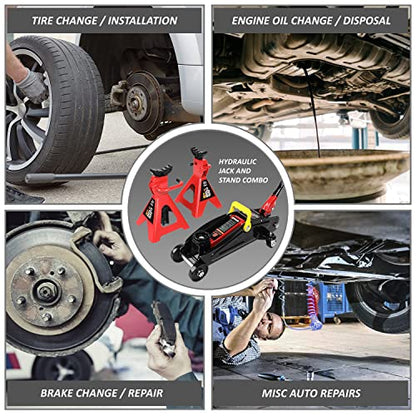 DNA MOTORING TOOLS-00280 Combo de gato hidráulico de perfil