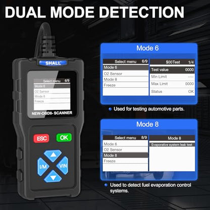 SHALL Lector de código de escáner T100 OBD2 para motor de ve