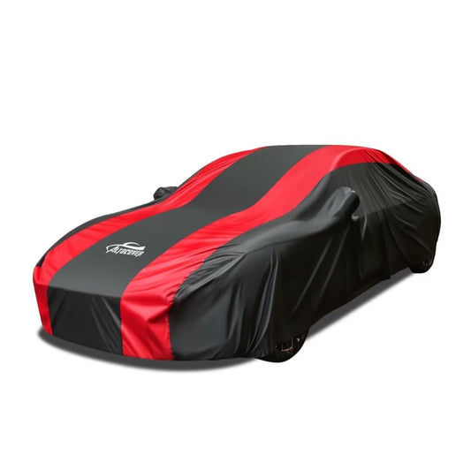 Funda impermeable para automóvil con diseño de rayas rojas,