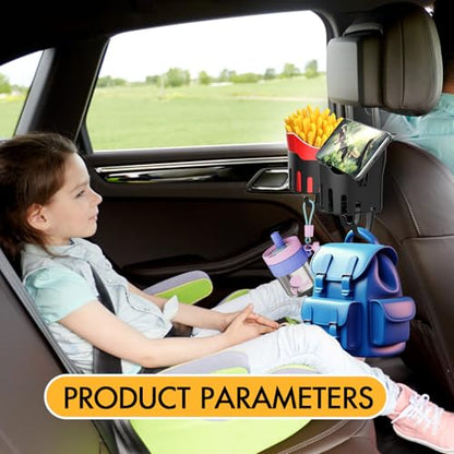 2 portavasos para automóvil, ganchos de asiento de automóvil