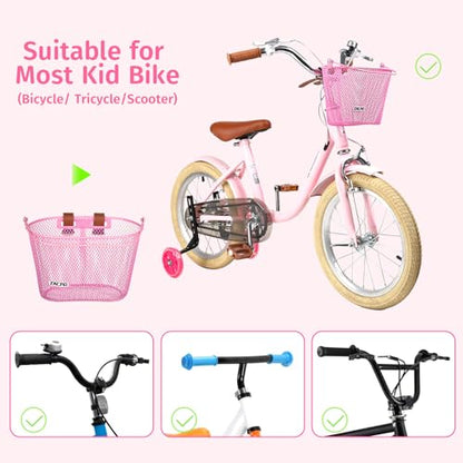 Zacro Cesta de bicicleta para niños, cestas de bicicleta mej