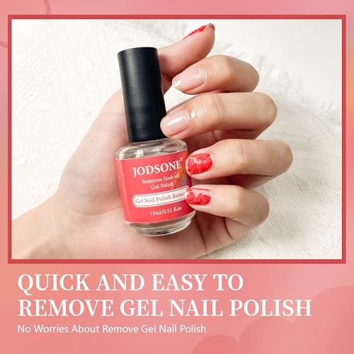 JODSONE Removedor de esmalte de uñas de gel de 0.5 onzas líq