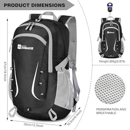 Zomake - Mochila de senderismo plegable resistente al agua,