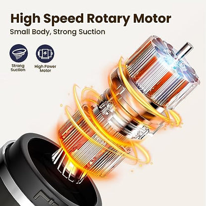 Aspiradora portátil inalámbrica de 120 W/12 kPa de alta pote