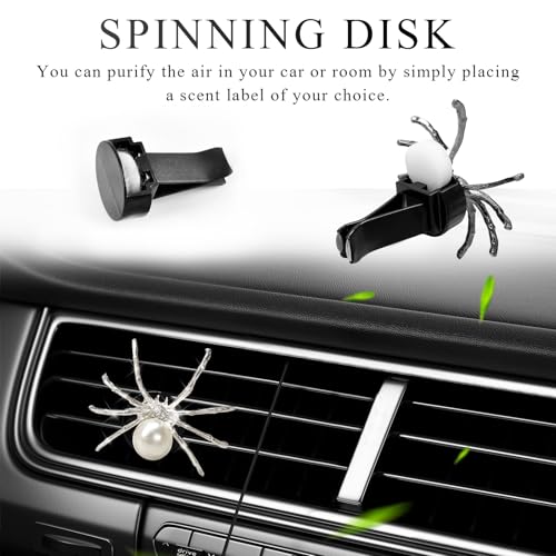 Bling Spider - Clips de ventilación para automóvil, lindos a