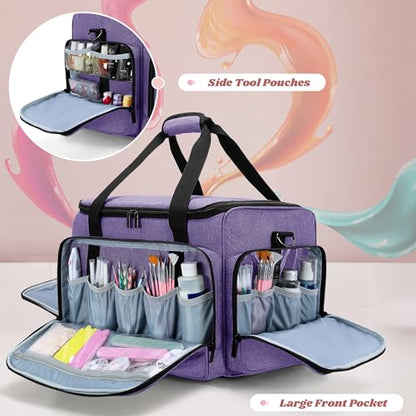 LUXJA Organizador de esmalte de uñas rodante con capacidad p