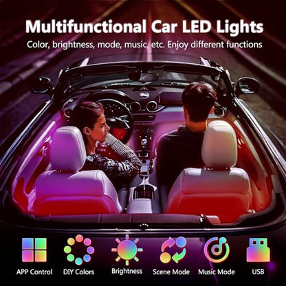 Luces LED para el interior del automóvil con control intelig