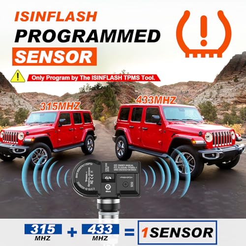 ISINFALSH TPS800-1 Sensor TPMS (315 MHz + 433 MHz) Sensor de