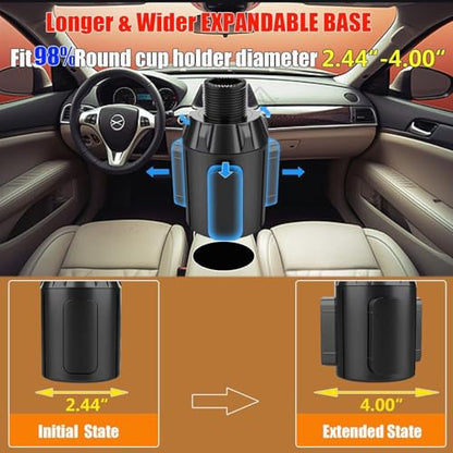 Expansor de portavasos para automóvil, organizador ajustable