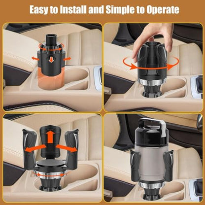 Expansor de portavasos para automóvil, organizador ajustable