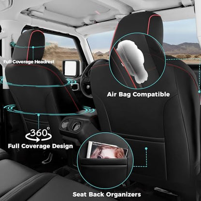 Juego completo de fundas de asiento para Jeep Gladiator 2020