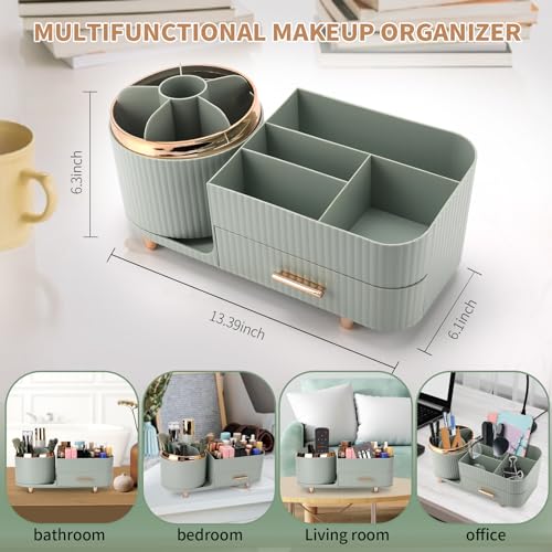 Organizador de maquillaje para tocador, vitrina de cosmético