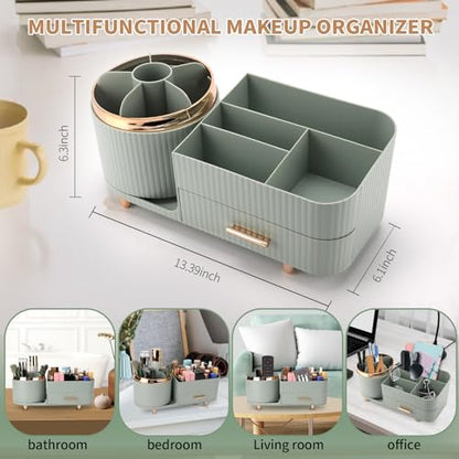 Organizador de maquillaje para tocador, vitrina de cosmético