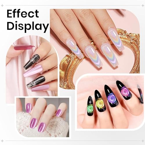 Herramienta magnética de uñas 5 en 1 multifunción para arte