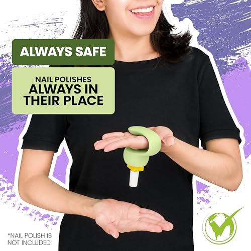 Porta esmalte de uñas portátil (verde)
