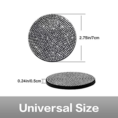 2 posavasos con brillantes para automóvil, portavasos univer