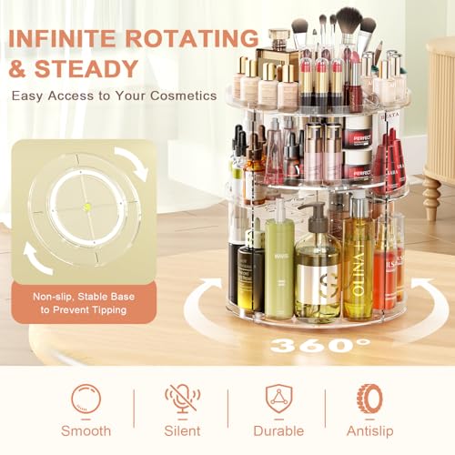 Organizador de maquillaje giratorio, 7 capas ajustables, org