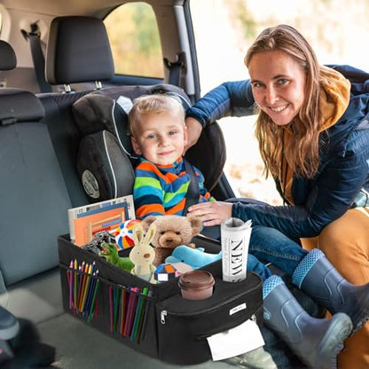 Organizador plegable para asiento de pasajero, diseño plegab
