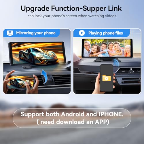 Carplay - Pantalla inalámbrica de 10 pulgadas para automóvil