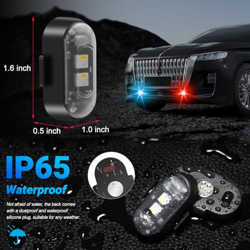 2 luces estroboscópicas LED magnéticas con control remoto, 8