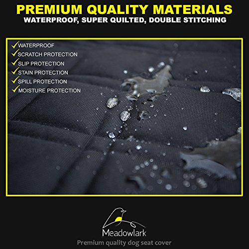 Meadowlark Funda de asiento de coche para perro para asiento