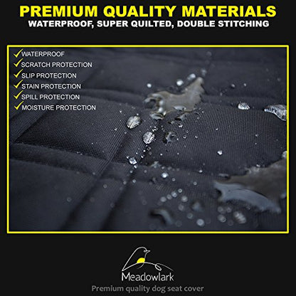 Meadowlark Funda de asiento de coche para perro para asiento