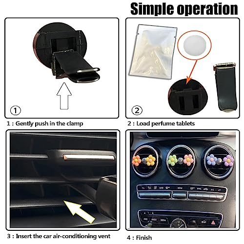 Clip de ventilación de aire para decoración de automóvil, 6