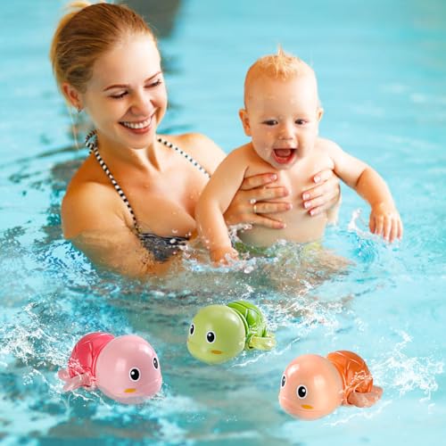 Juguetes de baño de tortugas que nadan para niños, juguetes de piscina