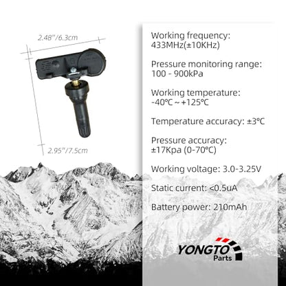 Sensor TPMS compatible con Chrysler Dodge Ram Jeep, sistema