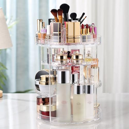 Organizador de maquillaje, rotación de 360 °, ajustable mues