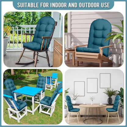 Paquete de 4 cojines Adirondack para silla mecedora, resiste