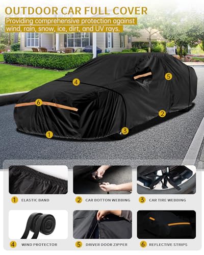 Funda impermeable para automóvil para todo tipo de clima, aj